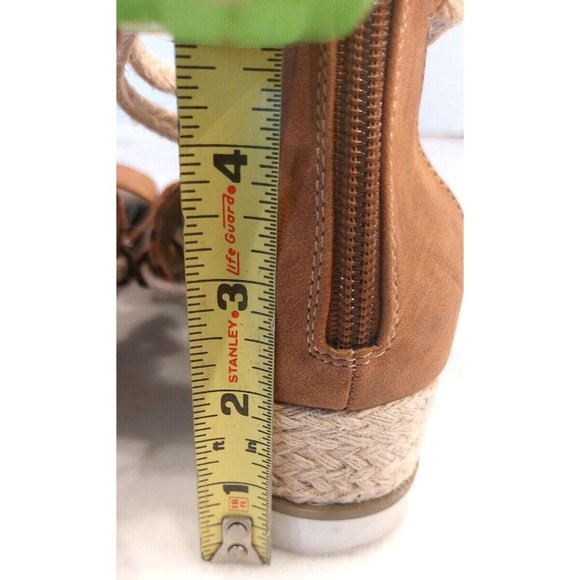 Corkys Womens Espadrille Wedge Sandal Heel Zipper Ankle Strap Leopard Print Sz 9 - Picture 5 of 9